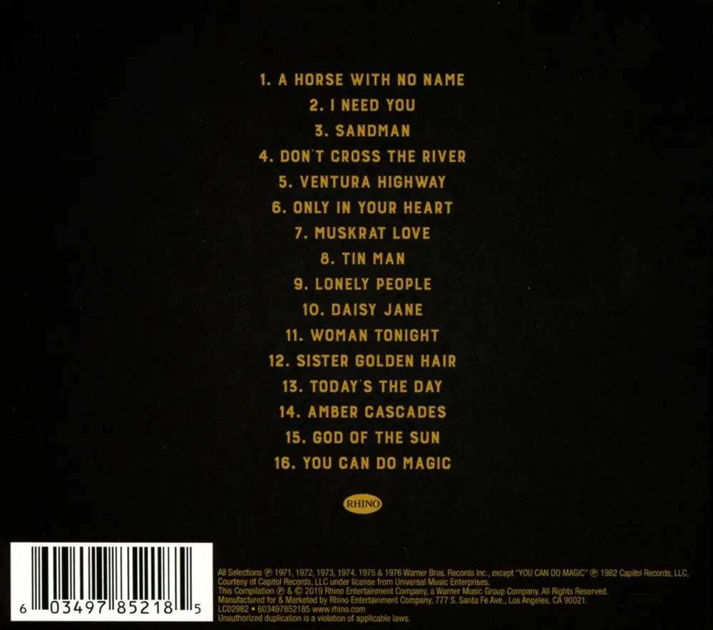 AMERICA 50: GOLDEN HITS (CD)