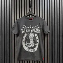 Unisex Unplugged T-Shirt: Outlaw (Charcoal Grey) thumbnail