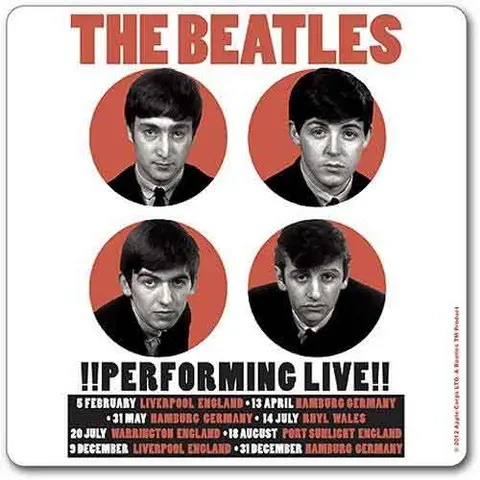Single Cork Coaster: 1962 Performing Live