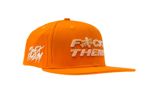 F*CK THEM no words needed orange and white