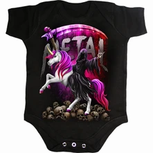 Body Kids Baby Grow: Metallicorn (Black)