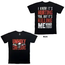 Avenged Sevenfold, Tričko Unholy Confessions, Unisex, Čierna
