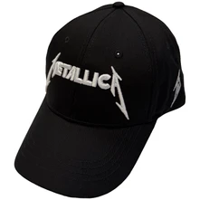 Metallica, Šiltovka Text & M Logos, Unisex, Čierna