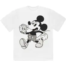 Mickey Mouse – Mickey & Coffee (Alb) (Tricou)