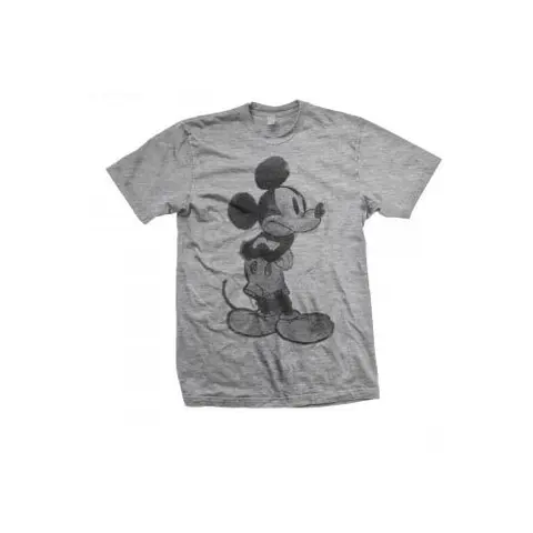 Mickey Mouse – Tričko Sketch (Šedá), Unisex, Šedá