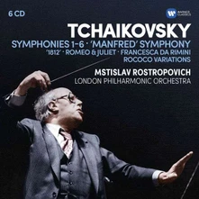 Mstislav Rostropovich, CD TCHAIKOVSKY: SYMPHONIES 1-6, MANFRED SYMPHONY, FRANCESCA DA RIMINI, ROMEO AND JULIET FANTASY OVERTURE, 1812, ROCOCO VARIATIONS