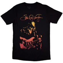 Stevie Ray Vaughan, Tričko Signature, Unisex, Čierna