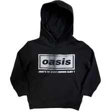 Kids Pullover Hoodie: What's The Story Distress Logo (Black) (Ex-Tour) thumbnail
