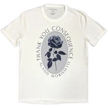 Alanis Morissette, Tričko Rose, Unisex, Biela
