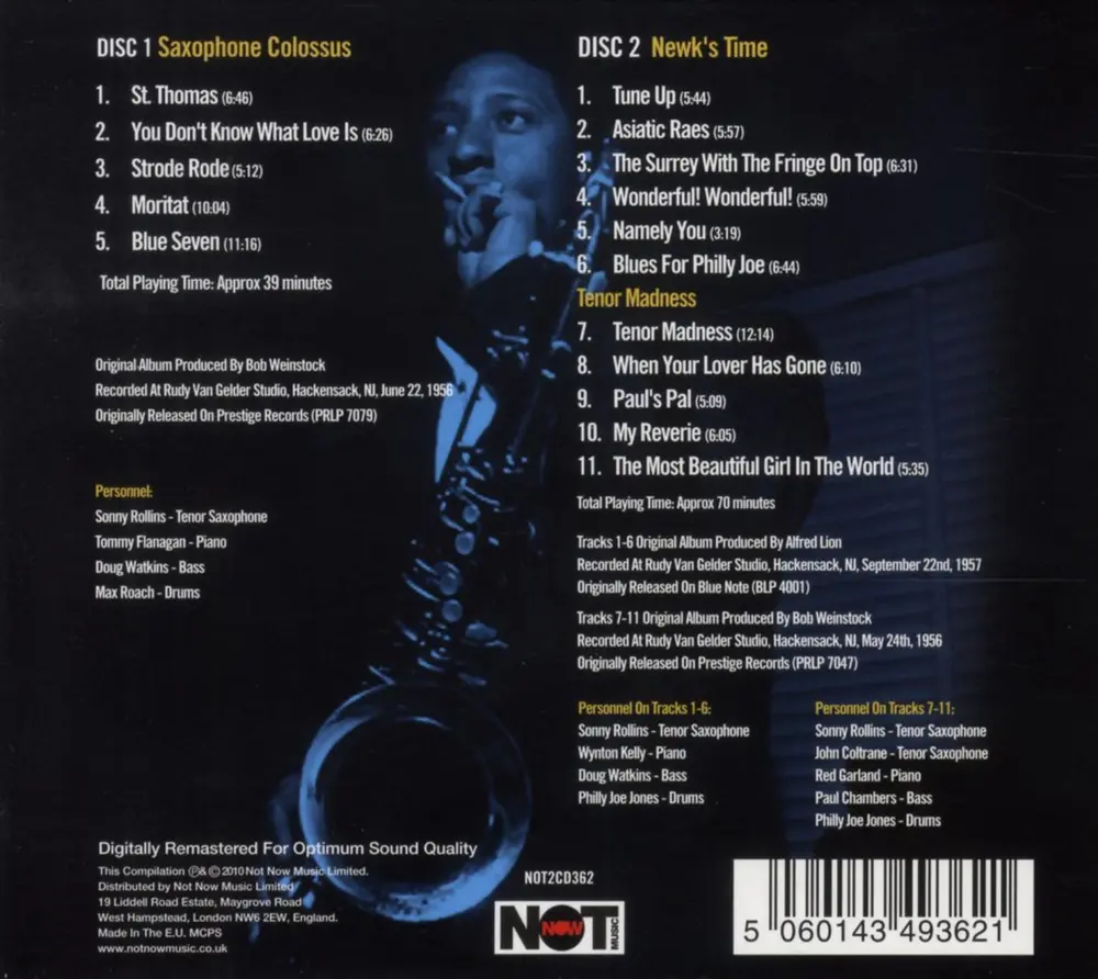 Sonny Rollins – SAXOPHONE COLOSSUS (CD)