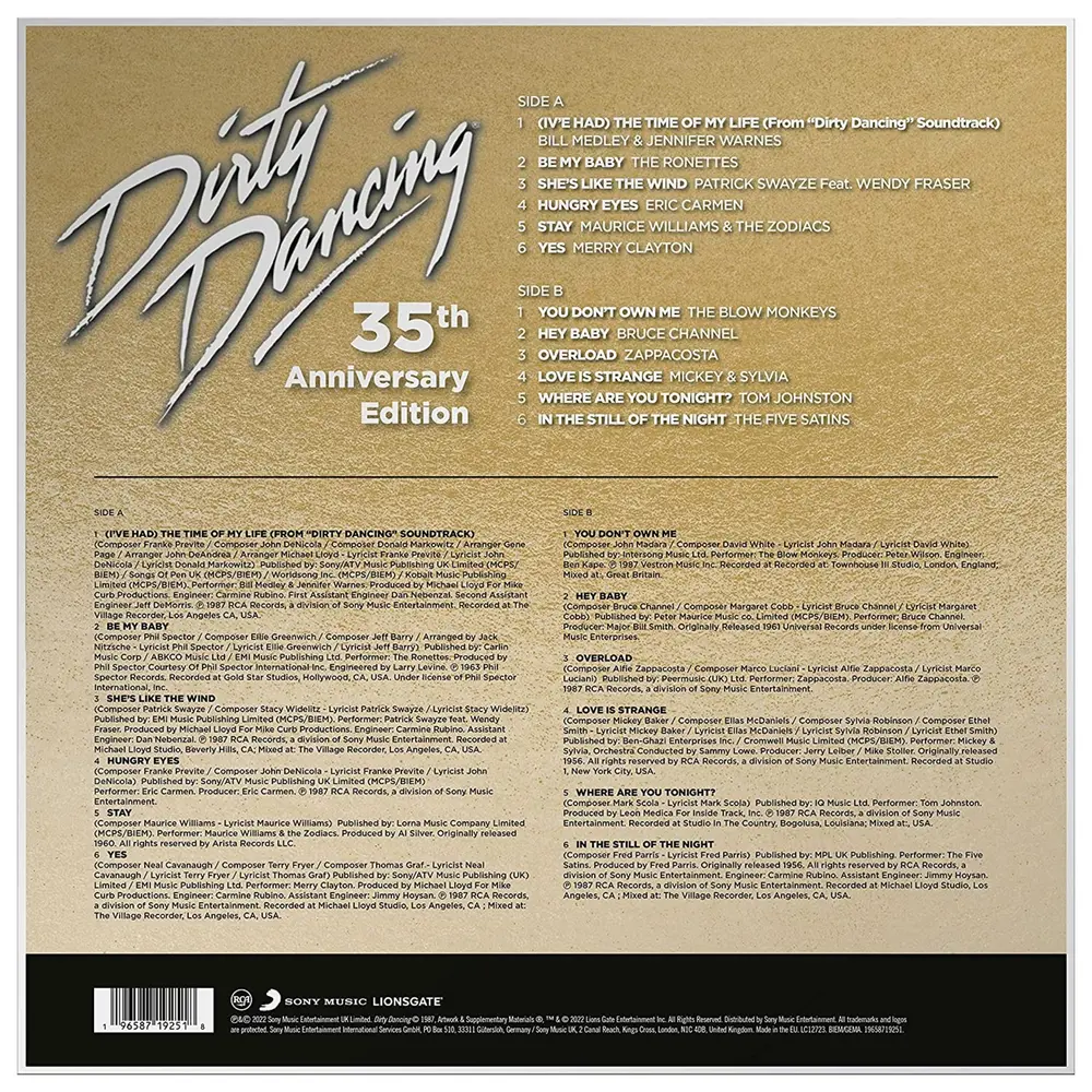 Dirty Dancing (Original Motion Picture Soundtrack) (35th Anniversary Edition) (Watermelon Picture Vinyl)