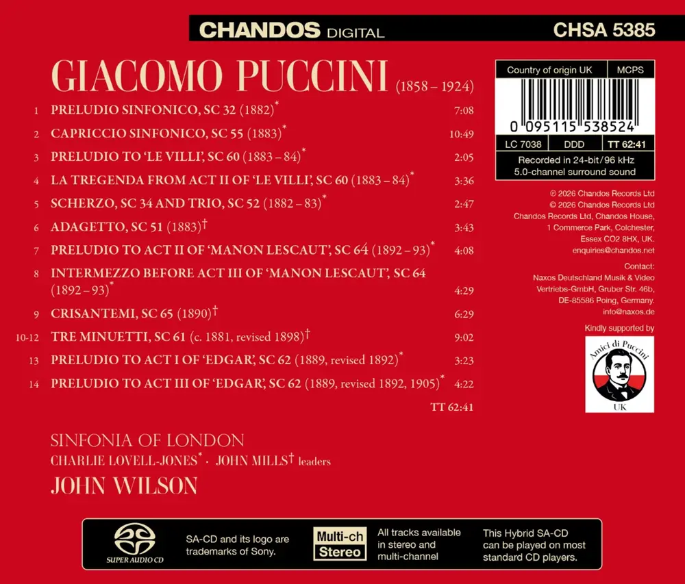 PUCCINI: ORCHESTRAL MUSIC