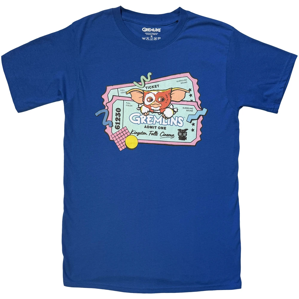 Unisex T-Shirt: Movie Ticket (Blue)