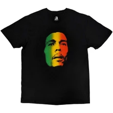 Bob Marley, Tričko Face, Unisex, Čierna