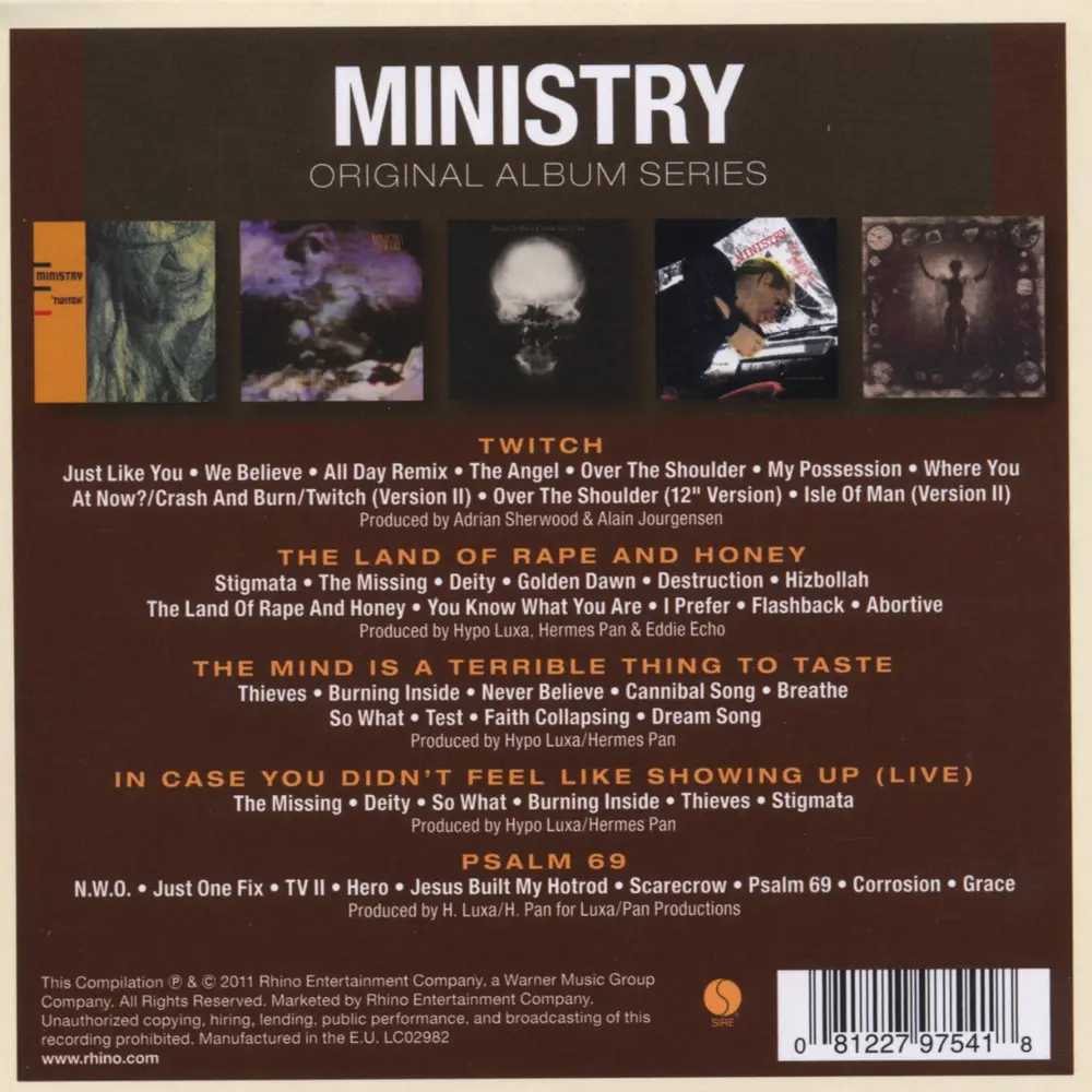Ministry – ORIGINAL ALBUM SERIES (CD)
