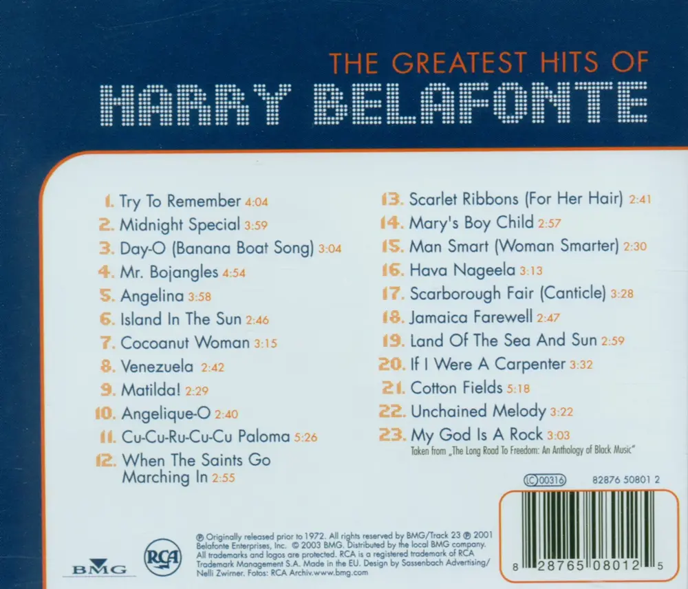 The Greatest Hits of Harry Belafonte