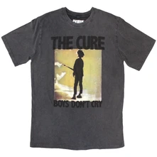 The Cure, Tričko Boys Don't Cry Box, Unisex, Šedá