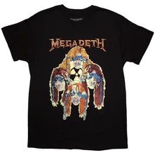 Megadeth, Tričko Nuclear Glowheads, Unisex, Čierna