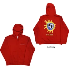 Primal Scream, Mikina na zips Screamadelica, Unisex, Červená
