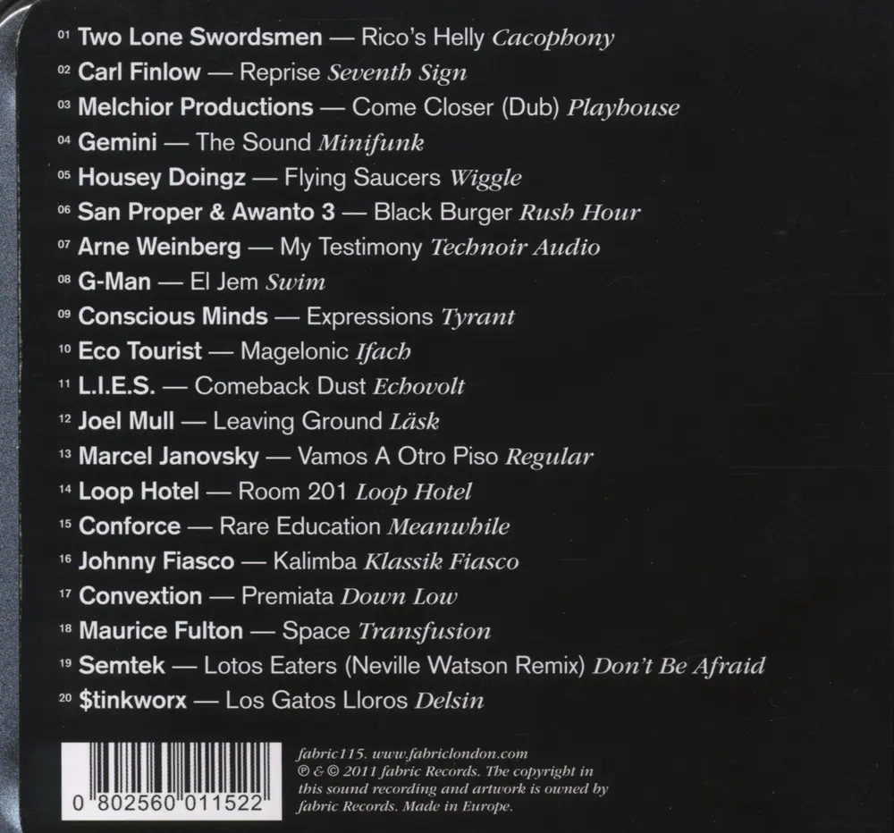 Craig Richards – FABRIC 58 (CD)