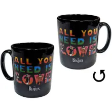 Unboxed Mug: Yellow Submarine All You Need Is Love (Black) thumbnail