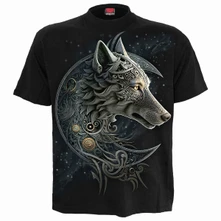 Tričko Unisex T-Shirt: Celtic Wolf (Black) (Back Print)