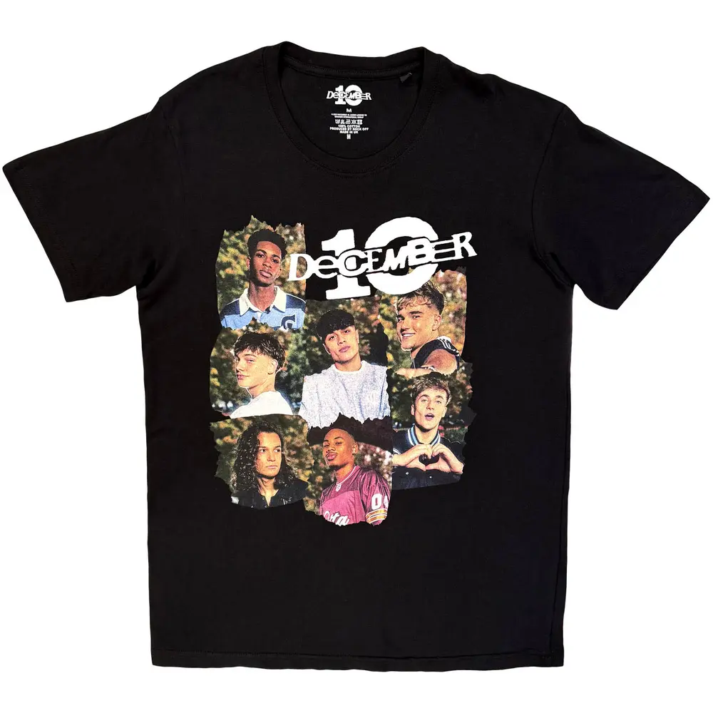 December 10 Ladies T-Shirt: Ripped Frame (Black)