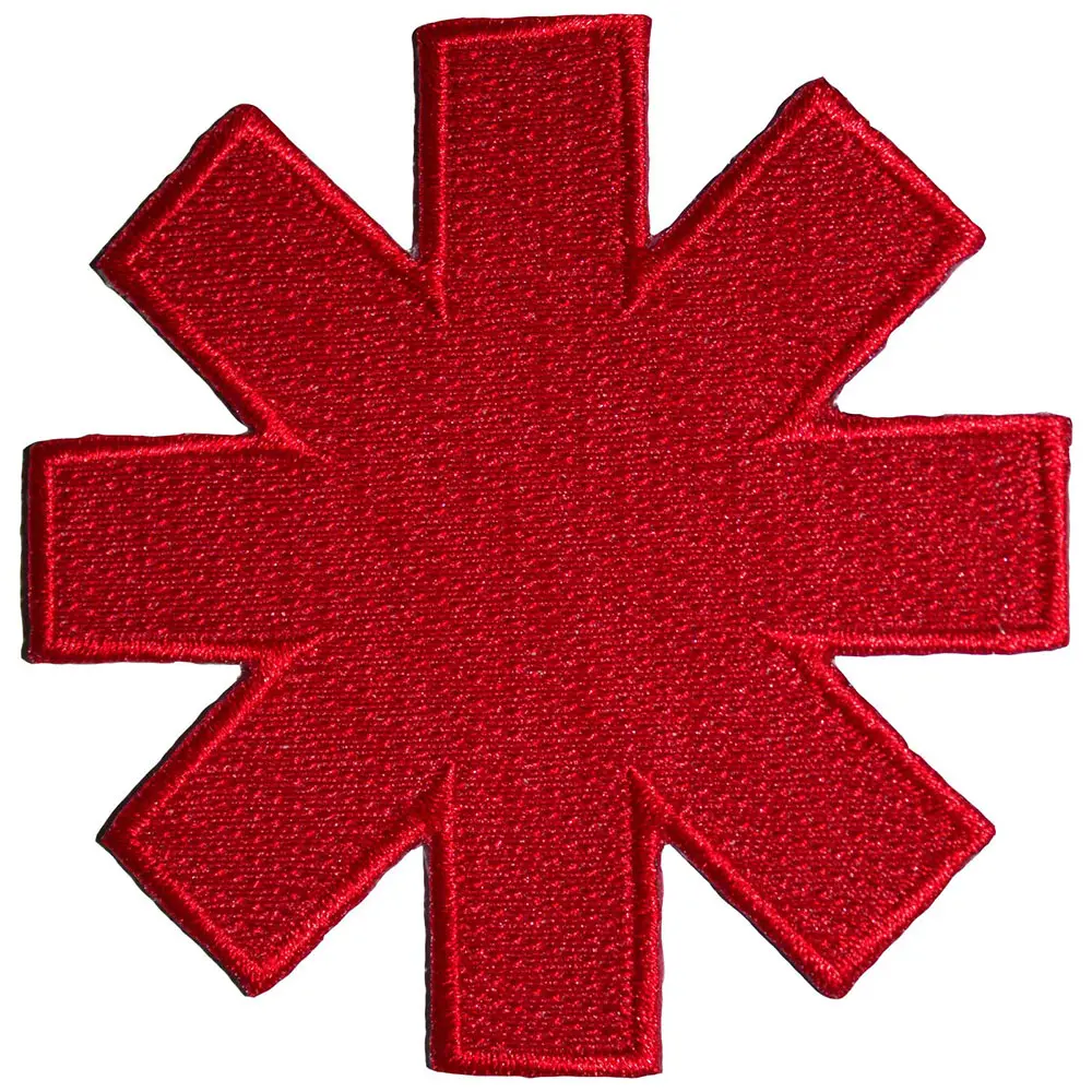 Asterisk Cut-Out Red Border