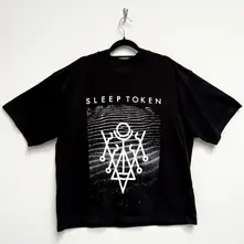 Sleep Token, Tričko Unisex Oversized Boxy T-Shirt: Give (Black), Unisex, Čierna