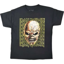 Iron Maiden, Tričko Big Trooper Head, Dieťa, Čierna