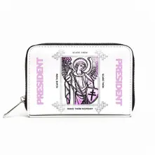 Zip Top Purse: Angel (Black)