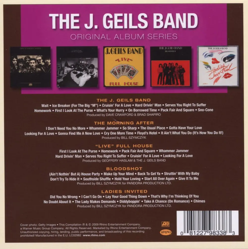 The J. Geils Band – ORIGINAL ALBUM SERIES (2010) (CD)