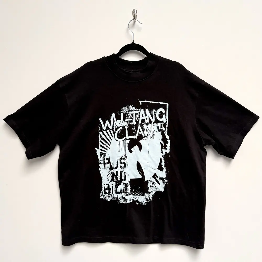 Unisex Oversized Boxy T-Shirt: Graffiti (Black)