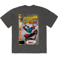Web Of Spider-Man (Grigio, Stone Wash T-Shirt) (Maglietta)
