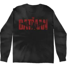 The Batman Logo (Negra) (Camiseta de manga larga)