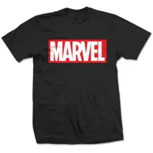 Marvel – Box Logo (Negra) (Camiseta)