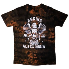 Asking Alexandria, Tričko Eagle Skull, Unisex, Červená