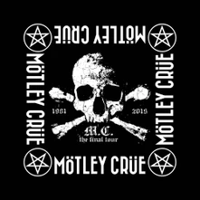 Motley Crue, Šatka The Final Tour, Unisex, Čierna