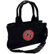 Cotton Tote Bag: FF Logo (Black) (Back Print) thumbnail