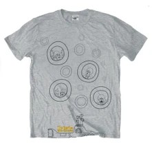 The Beatles, Tričko Bubbles, Unisex, Šedá