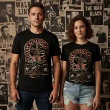 Ladies Unplugged T-Shirt: Sunday Morning (Black) thumbnail