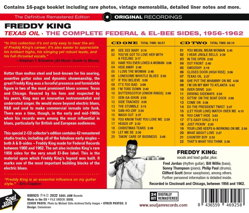 Freddie King – TEXAS OIL-THE COMPLETE FEDERAL & EL-BEE SIDES, 1956-1962 (CD)