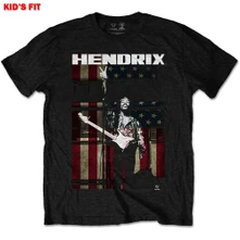 Jimi Hendrix, Tričko Peace Flag, Dieťa, Čierna