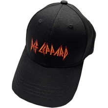 Def Leppard, Šiltovka Text Logo, Unisex, Čierna