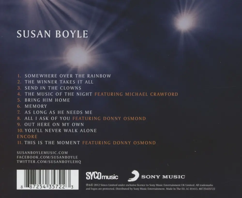 Susan Boyle – Standing Ovation: The Greatest Songs from the Stage (CD)