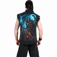 Unisex Worker Shirt: Dead Metal (Black) (Back Print) thumbnail