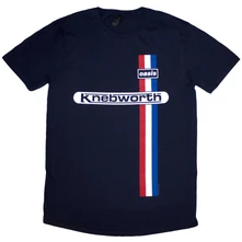 Oasis, Tričko Knebworth Vertical Stripe, Unisex, Modrá