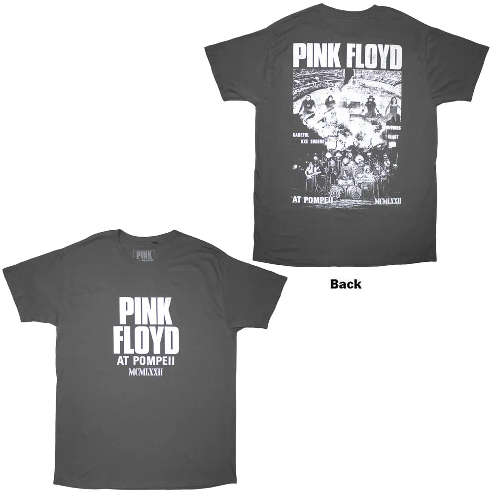 Unisex T-Shirt: Pompeii Collage (Charcoal Grey) (Back Print)