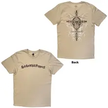 Unisex T-Shirt: Skull Cross (Sand) (Back Print) thumbnail