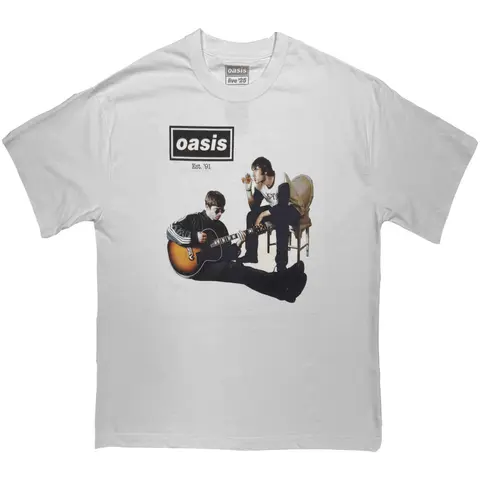 Oasis – Tričko Cigarettes & Alcohol Photo (Biela, Limited), Unisex, Biela